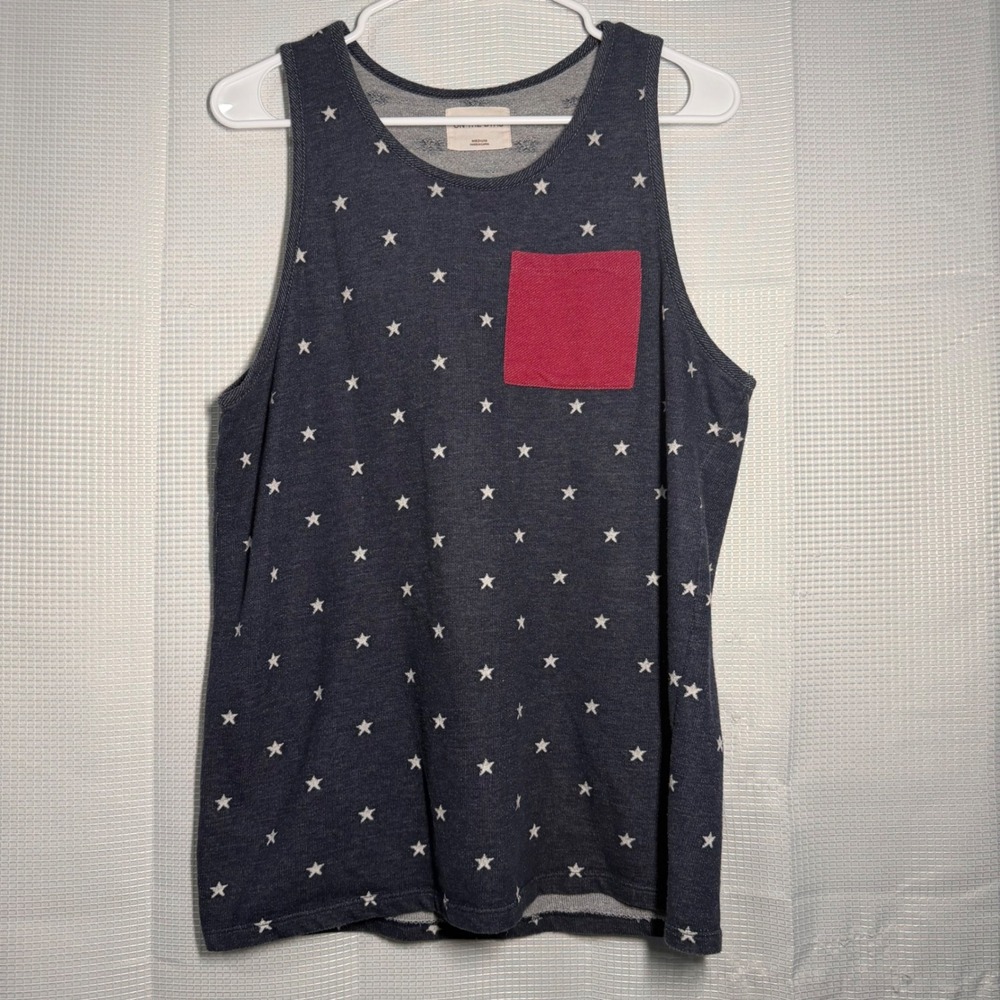 On The Byas Tank Tops Bundle Medium Navy Tan Star Southwestern Pocket Tank Tops
